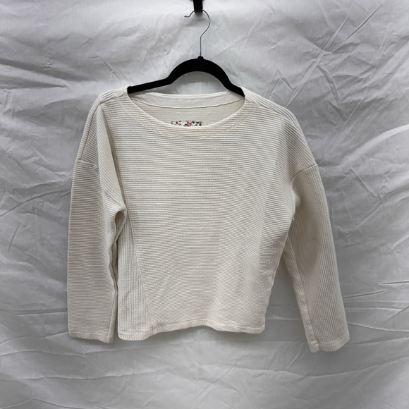 Maeve Tops - Maeve by Anthropologie Ribbed White Top